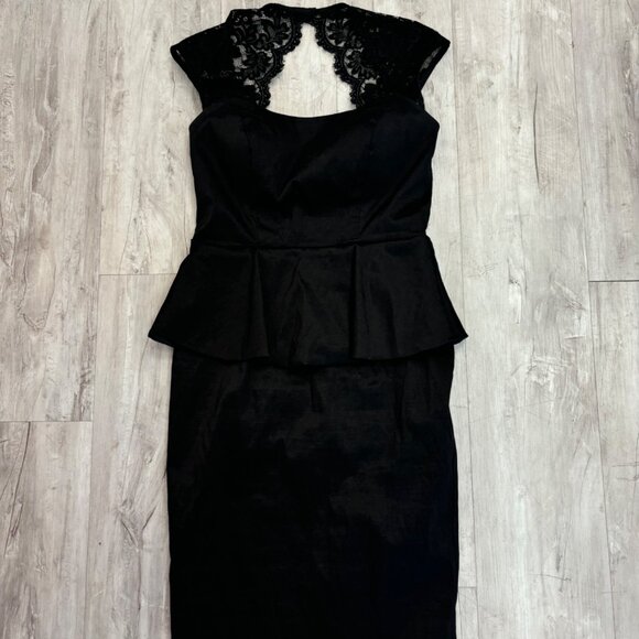 10 Y2k BA Nites Black Dress - Picture 1 of 3
